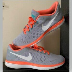 Nike Women's Athletic Trainers (Grey/Orange) size 9